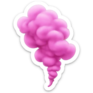 Pink smoke  sticker