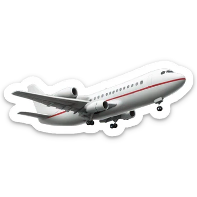 plane landing sticker