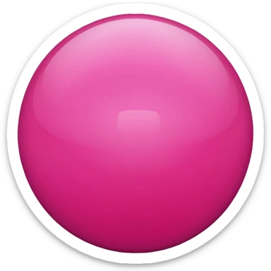 hot-pink sphere. sticker
