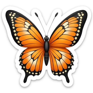 papillon sticker