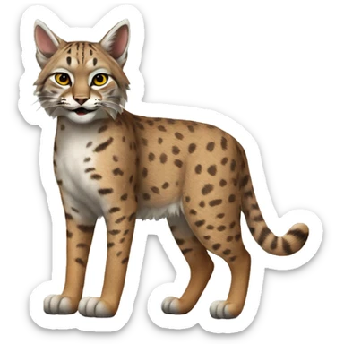 Bobcat fullbody sticker