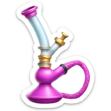 Hookah with smoke but girly  sticker
