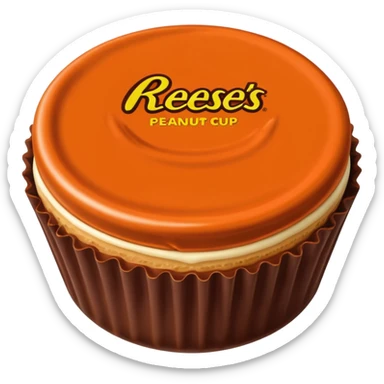 reeses peanut butter cup exact same replica sticker