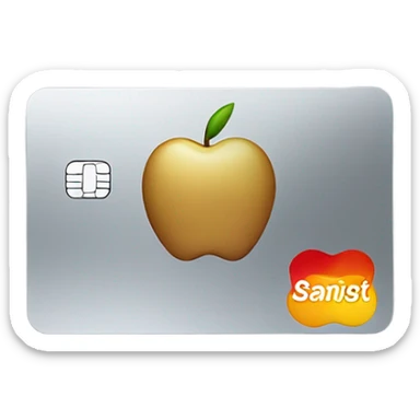Apple card credit sticker