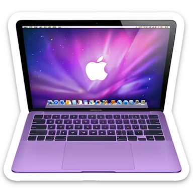 macbook ios light violet elements. sticker