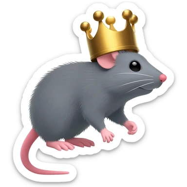A king rat sticker