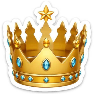 Une couronne pour un fondateur sticker