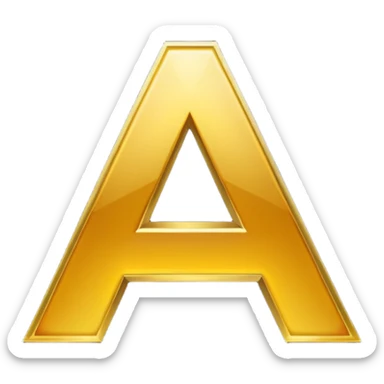 Create a suppercool  letter “A” font for discord emoji nitro sticker