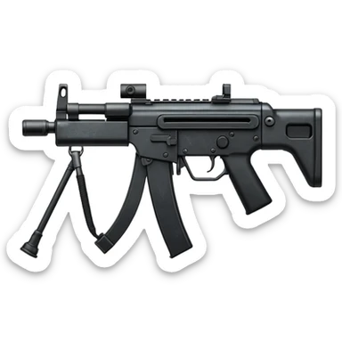 Simple mp5 no stock no scope sticker