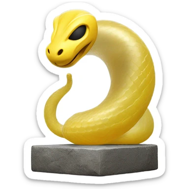 "cobra yellow light" in tube glass support stone sticker