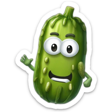 pickle rick smilling sticker