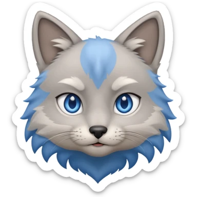 bluestar warrior cat sticker