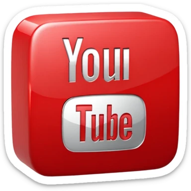 a copy and paste youtube logo emoji sticker