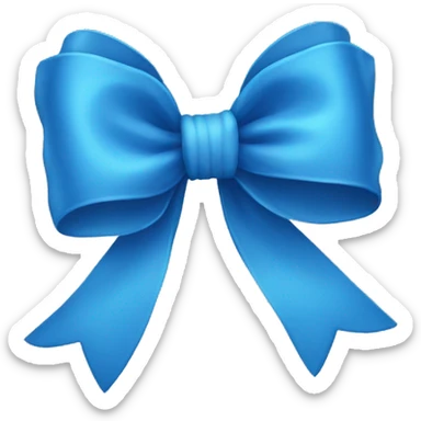 Blue bows sticker