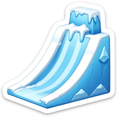 snow slope kicker sticker
