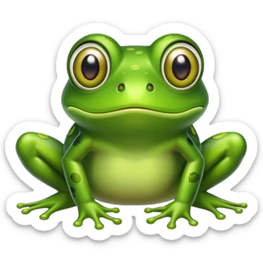 Frog tripping on acid  sticker