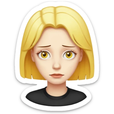 Simpson women with yellow hair sticker