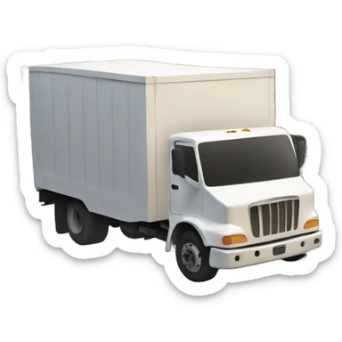 Demolished delivery truck sticker