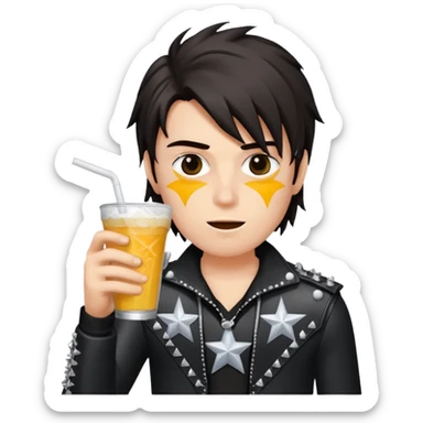 circus Rockstar drinking colddrink   sticker