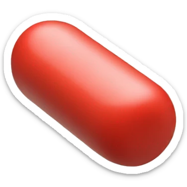 pill red sticker