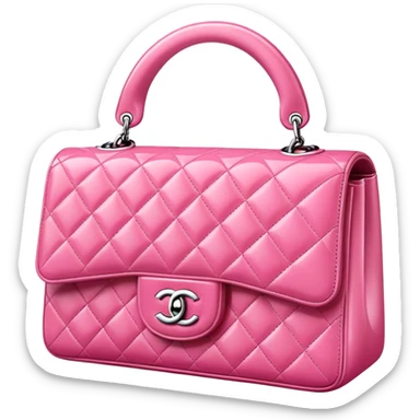 pink chanel bag  sticker