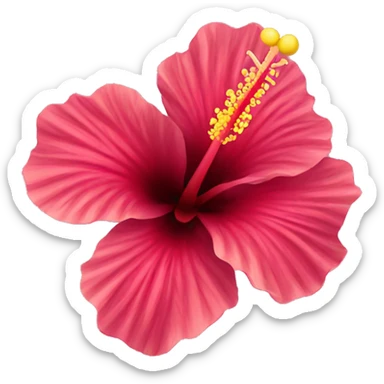Hibiscus flower  sticker