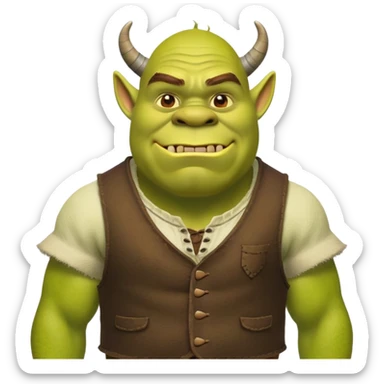 Shrek ogre sticker