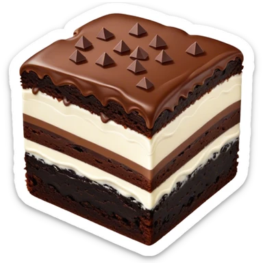 Cookies and cream brownie sticker