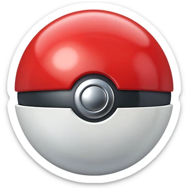 pokeball red sticker