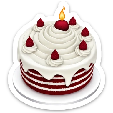 red velvet cake sticker