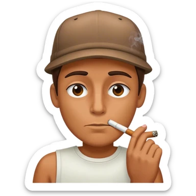 Weed smoking blunt  sticker