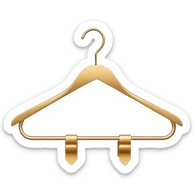 fashion company logo with a stylish clothing hanger sticker