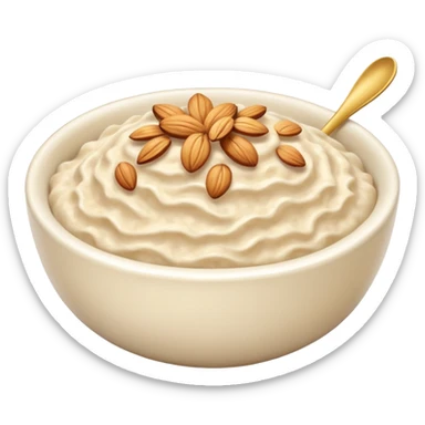 create a bowl with oat emoji ios style sticker