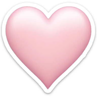Light pink heart sticker