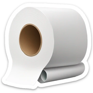 Toilet paper roll  sticker