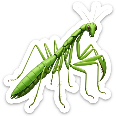Praying mantis sticker