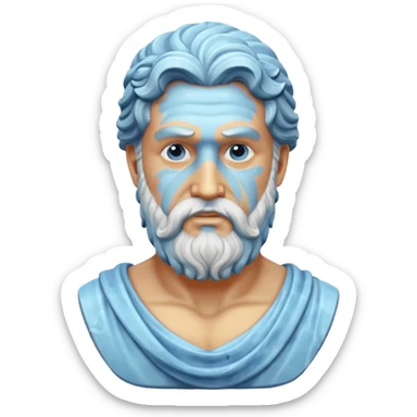 Bust of Poisedon sticker