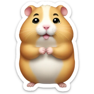 fat hamster  sticker