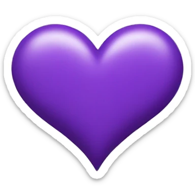 purple heart emoji sticker