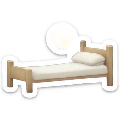 Goodnight written in the starry sky  sticker