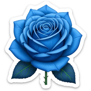 Blue rose emoji sticker