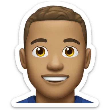 mbappé qui mange une noisette sticker