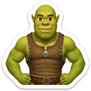 shrek gigachad sticker