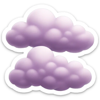 Mauve clouds sticker