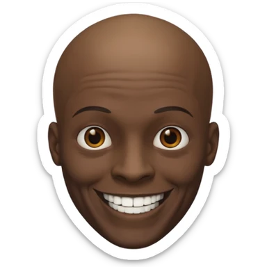 Un homme noir avec un gros crâne  sticker