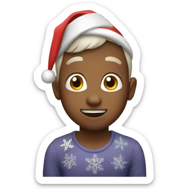 Cute Christmas emoji  sticker