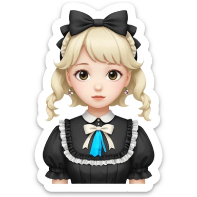 Lolita Girl anime sticker