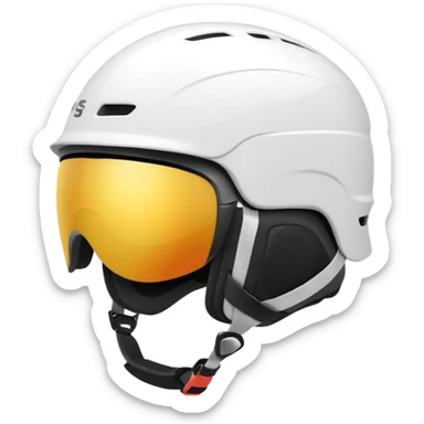 ski helmet no goggles sticker