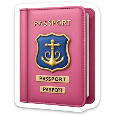 PINK PASSPORT sticker