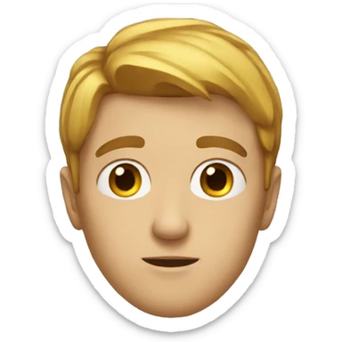 Guy staring at my soul sticker